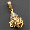 Ganesh Diamond Pendant - AE1302B - Click here to View more details about this Product